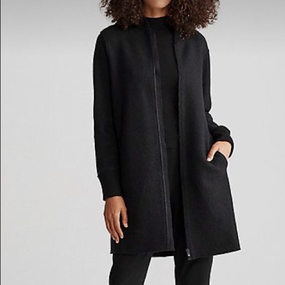 Eileen Fisher Jackets & Blazers - EILEEN FISHER BOILED WOOL BOMBER COAT